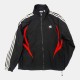 Adidas Originals Tribal Flame Track Jacket Μαύρο Κόκκινο /pre owned